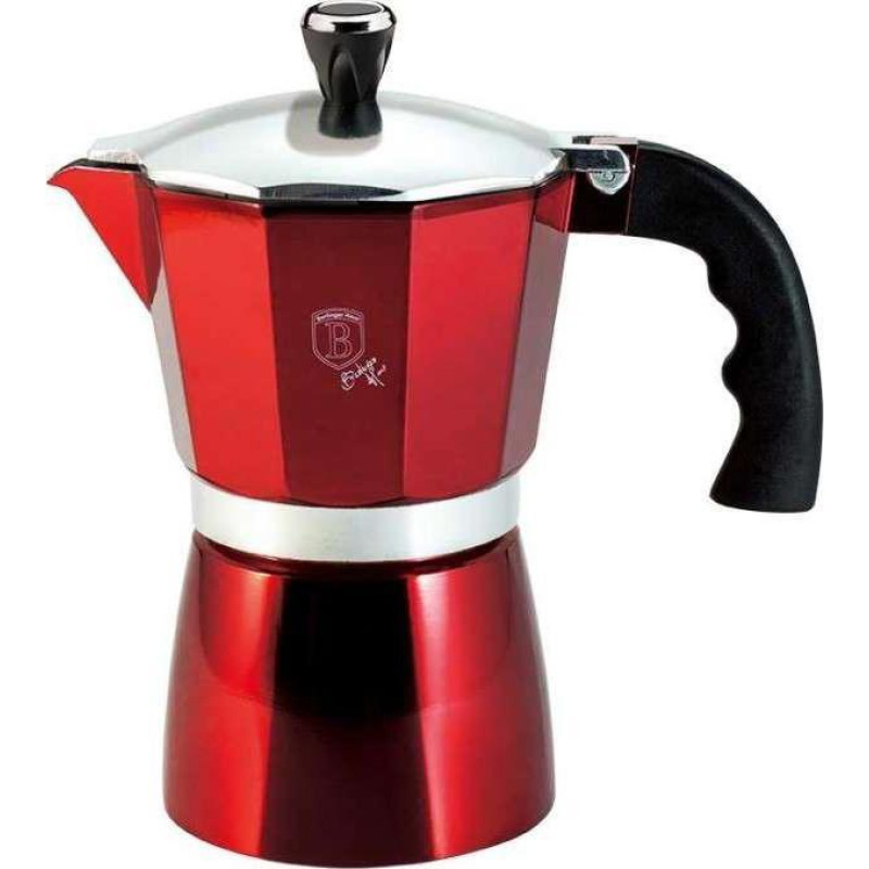 Berlinger Haus BH/6387 Metallic Line Burgundy Edition 3 cup coffee machine