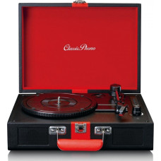 Lenco TT-110 BKRD Case Turntable.