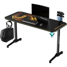 Ultradesk Frag V3 Black-Gold Desk 140 cmx60 cm