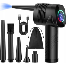 LTC brushless car blower, 3 SPEED LEVELS 20-40W POWER, 2000mAh BATTERY, 5 CONNECTIONS, C-TYPE CHARGING