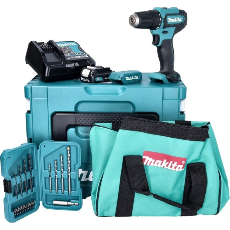 Makita DF333DSAX6 12-volt drill/driver 1 x 2 Ah battery pack