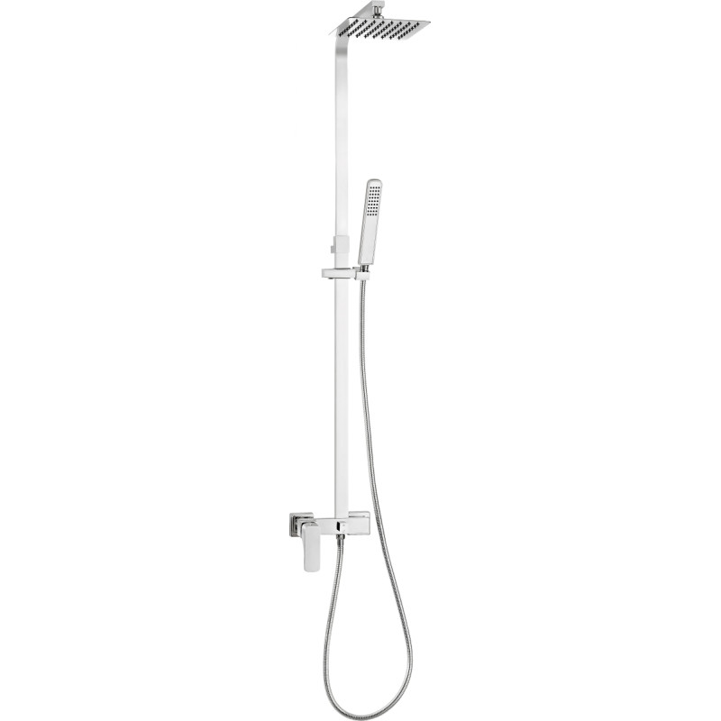 Deante Hyacinth shower set with rain shower head with faucet chrome (NAC 01QM)