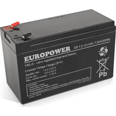 Europower Battery 12V 7.2Ah AGM EP7.2-12