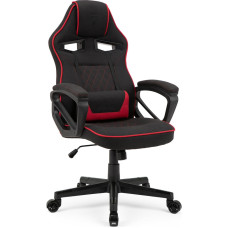 Sense7 Knight fabric armchair black and red