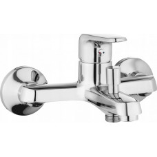 Deante Almond chrome bath mixer without shower set