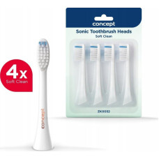 Concept Tip ZK0052 PERFECT SMILE ZK500x toothbrush tip, Soft Clean, 4 pcs, white.