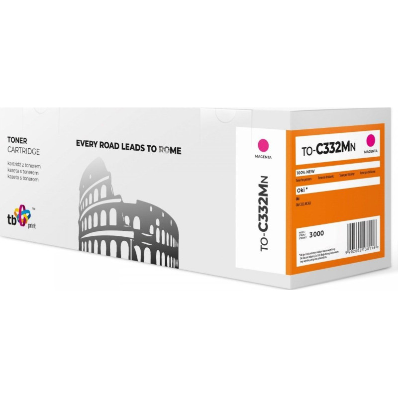 Tb Print Toner for OKI C332 TO-C332MN MA 100% new