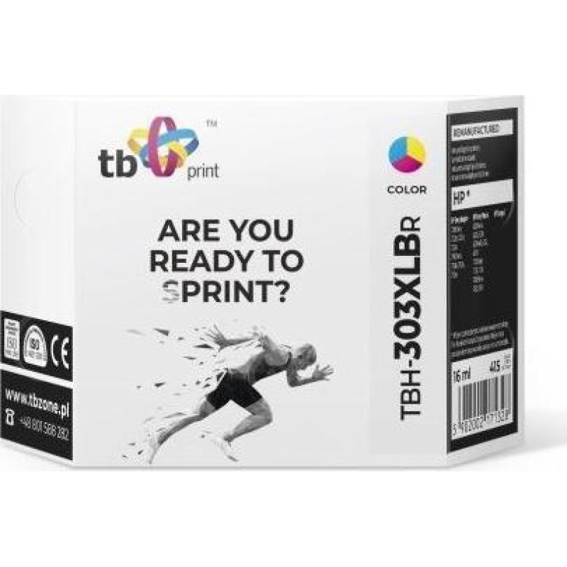 Tb Print HP Envy Photo 6200 Ink TBH-303XLCR CMY refurbished