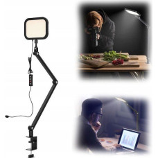 Apexel Studio Lamp Led Desk Lighting Table Lamp + Vise for Vlog Video Live Foto / Apl-fl25