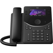 Cisco Desk Phone 9851 - VoIP-Telephone - mit Trusted Platform Module (TPM) 2.0 mit Rufnummernanzeige/Anklopffunktion - SIP, RTCP, RTP, SRTP, SDP - 46 Leitungen - Carbon Black