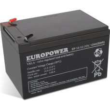 Europower Battery 12V 12Ah AGM EP12-12