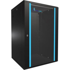 Extralink Rack cabinet 18U 600x600mm black hanging