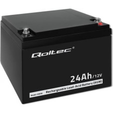 Qoltec Battery AGM 12V 24Ah max. 7.2A