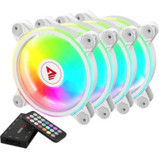 Savio FAN-01 ARGB White 3-pack fan + Hub + Remote Control (SAVGFAN-01 WHITE)
