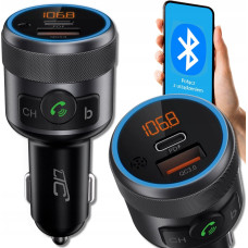 LTC FM Transmitter PS BLUETOOTH TRANSMITER V5.1 DC12-24V,Output: QC3.0 + PD 20W Fast Charging