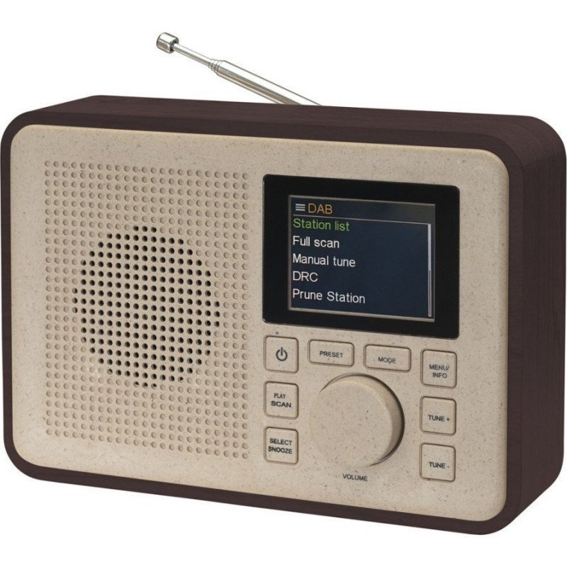 Denver Greenline DAB Radio DAB-60DW Darkwood.