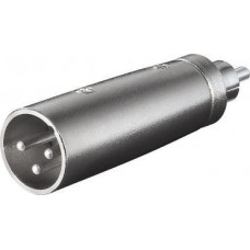 Goobay XLR - RCA (Cinch) silver adapter (JAB-857178)