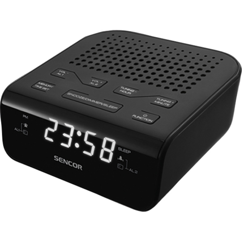 Sencor Radio alarm clock SRC 136 B Black