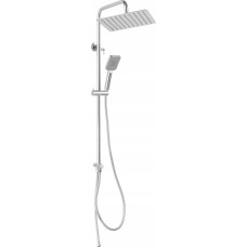 Ferro NP48 WIZARD SQUARE PRO SHOWER SET WITH DESIGN, CHROM // N.00.WIZARD-SQUARE-PRO-CHROM