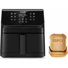 Cosori Fat Free Hot Air Fryer Premium II Chef Edition Black 6.2 L.