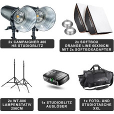 Walimex Studio lamp pro Campaigner 400 HS Set Double