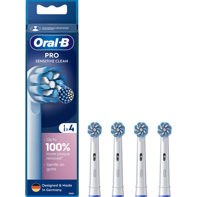 Oral-B Sensitive Clean electric toothbrush tip 4pcs. EB60-4 