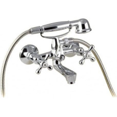 Hydroland Retro wall-mounted bathtub mixer chrome (B201)