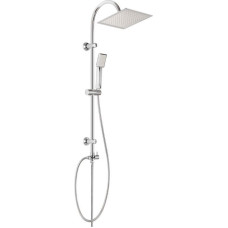 Invena Florina shower set with rain shower head chrome (AU-30-001)