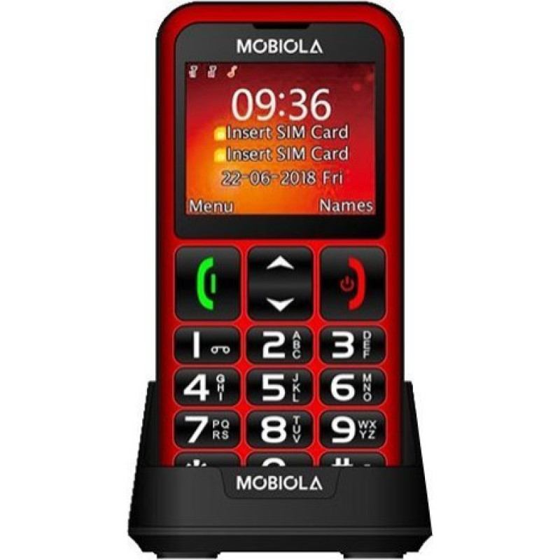 Vega GSM TELEPHONE MOBIOLA MB700 2G TELEPHONE FOR SENIOR RED>.