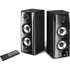 Genius SP-HF2800 BT speaker cabinet, 2.0, 60W, black, remote control, BT 5.0, 3-band, LCD display, TWS support, RCA vstup, Blueto