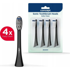 Concept Tip ZK0051 PERFECT SMILE ZK500x toothbrush tip, Daily Clean, 4 pcs, black.