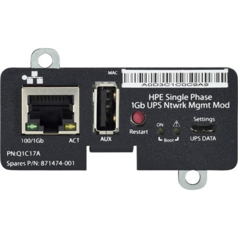 HP E Single Phase 1Gb UPS with Network Management Module