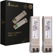 Extralink Module SFP28 25G 2-Pack 25Gbps,LC/UPC Duplex, 850nm, 100m, multi mode, DOM