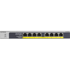 Netgear Switch Netgear GS108LP-100EUS 8p PoE 60W* (PoE+: 8p) Unmanaged Gigabit