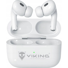 Viking Bluetooth headphones sluchátka s mikrofonem VPRORT, bílá