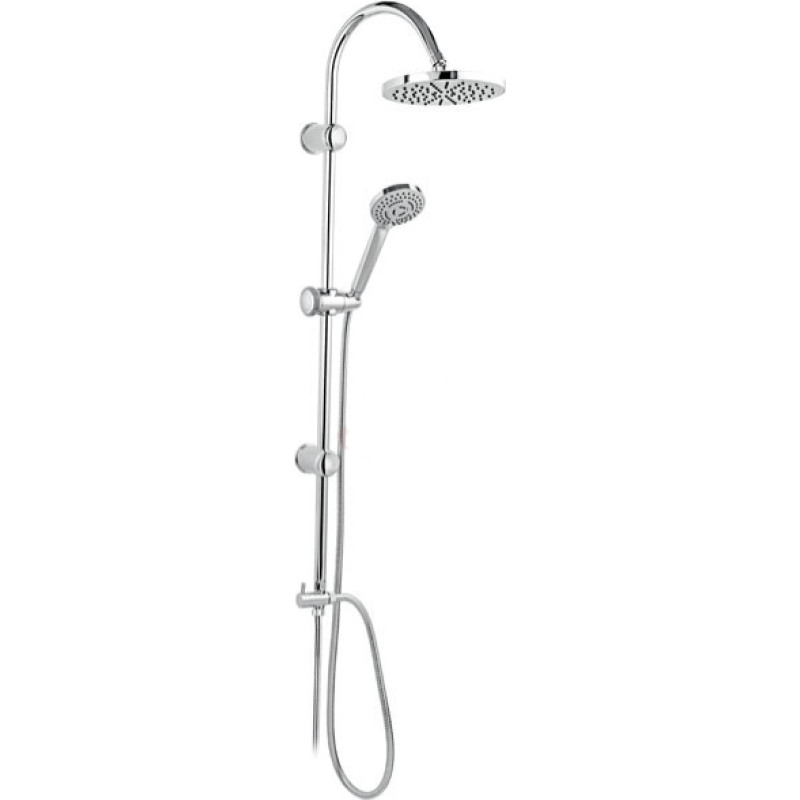 Ferro Rondo shower set with rain shower head chrome (NP21)