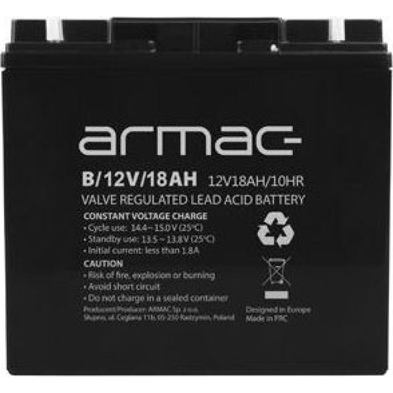 Armac 12V/18Ah battery (B/12V/18AH)
