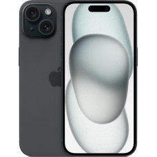 Apple Smartphone iPhone 15 256GB Black (MTP63)