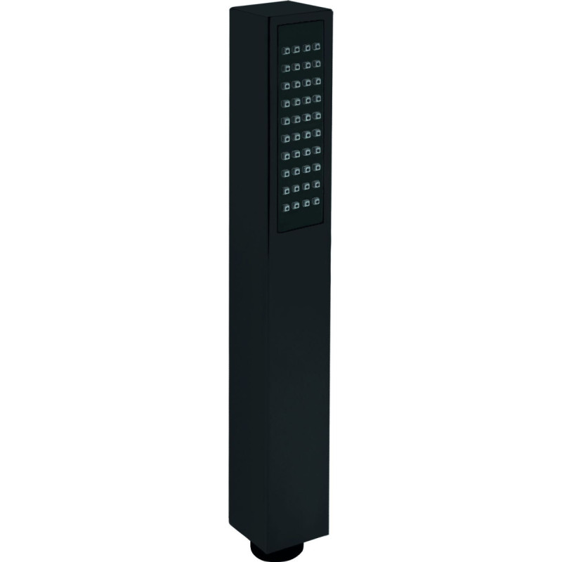 Deante Shower handset SQUARE CHROME-Black 1-FUNCTIONAL.