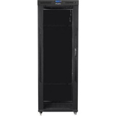 Lanberg Installation cabinet rack 19 42U 800x800 black, glass door LCD (Flat pack)