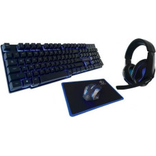 Rebeltec Gaming kit:keyboard+mous +pad+headphone