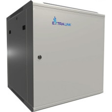 Extralink Wall cabinet rack 12U 600x600 gray metal door