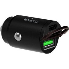 Puro Mini charger 1x USB-A 1x USB-C 2.4 A (PUR403BLK)
