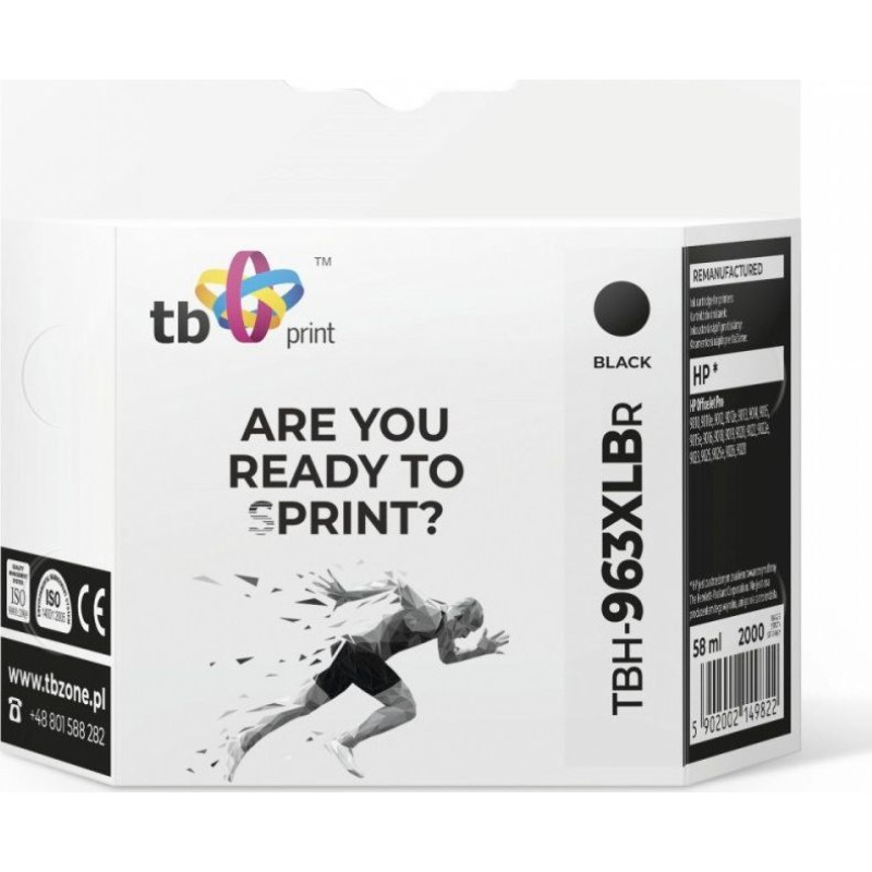 Tb Print HP OfficeJet Pro 9020 TBH-963XLBR BK ink ref.