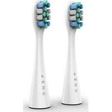 Aeno Replacement toothbrush heads, White, Dupont bristles, 2pcs in set (for ADB0007/ADB0008)