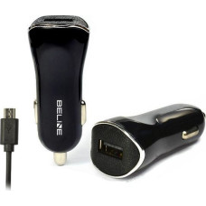 Beline Car charger USB + microUSB 1A black