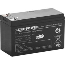 Europower AGM battery of EPL series 12V 7.2Ah T1 (Life span 15 years)