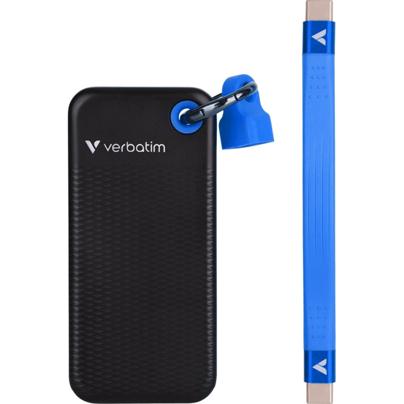 Verbatim Dysk zewnętrzny SSD Verbatim Pocket 1TB Czarno-niebieski (32191)