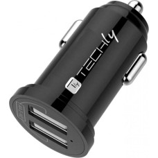 Techly Car Mini Charger 2x USB charger 5V 3.4A/17W