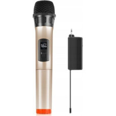 Puluz Wireless Studio Microphone Dynamic 30m Uhf + 3.5mm Receiver / Pu628b / Gold